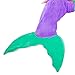 BATTOP Mermaid Tail Super Soft Blanket Crystal Velvet Lovely Gift for kids (Child, Purple)