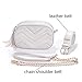 Stylish Quilted Waist Fringe Fanny Packs Belt Cross body Shoulder Bag Purse For Travel