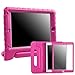 HDE Case for iPad Air 2 - Kids Shockproof Bumper Hard Cover Handle Stand with Built in Screen Protector for Apple iPad Air 2-2014 Release 2nd Generation (Hot Pink)