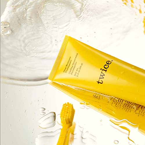 Twice Vegan Toothpaste for Sensitive Teeth and Gums and Teeth Whitening