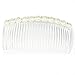 Lady Hair Clip Comb - TOOGOO(R) White Faux Pearl Rhinestone Decorative Hair Comb Clip Hair Clip for Lady