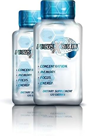Brain-Boost FOCUS X BRAIN Natural Brain Function Support Supplement Memory, Concentration, Focus &amp; Energy (240)
