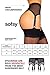 sofsy 6-Strap Retro High Waist Mesh Garter Belt | Suspender Lingerie for Women's Thigh High Stockings with Metal Clips