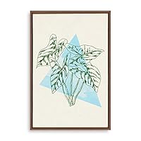 Framed Canvas Wall Art Modern Geometric Pattern Canvas Prints Home Artwork Decoration for Living Room,Bedroom - 16x24 inches