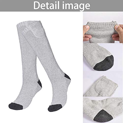 Verwarmde sokken voor mannen/vrouwen, oplaadbare elektrische verwarmde sokken, ademende comfortabele verwarmingssokken… - Image 5
