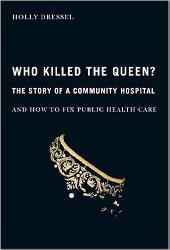 Who Killed The Queen The Story Of A Community Hospital And How