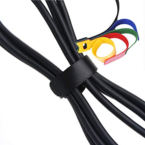 50 PCS Reusable Cable Ties,Multi-Purpose Cord Management,Fastening Hook Loop Cord Ties,Wire Organizer Cord Rope Holder 6 Inch Multicolor - Thumbnail 3
