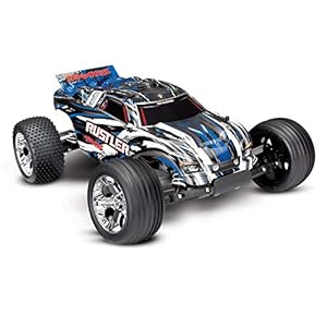 Traxxas 37054-1BLUEX Traxxas Rustler XL-5 Truck Ready-To-Race TQ 2 Channel 2.4Hz