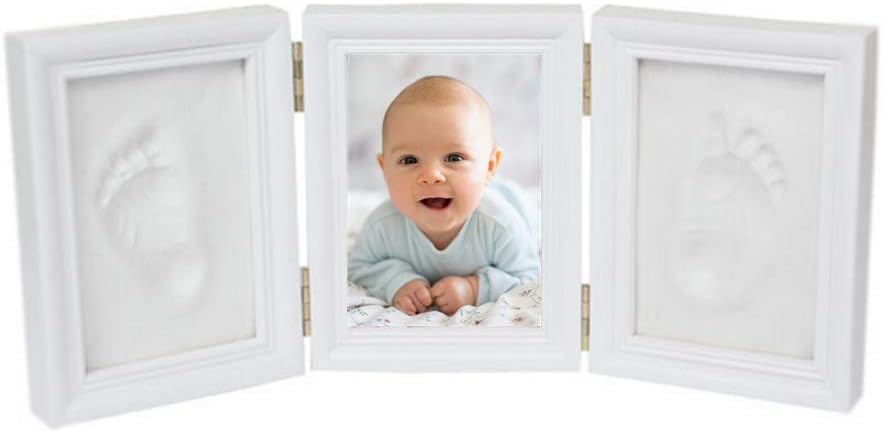 Empreintes Bebe Avec Nominative Kit D Empreintes De Pieds Et Mains Pour Bebe Pour Liste De Naissance Fille Et Garcon Souvenir Memorable Decorations En Bois De Qualite Cadre Bebe Amazon Fr Bebes Puericulture