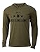 Jumpbox Fitness Join The Kettlebellion - Military Green - Men's Kettlebell Long Sleeve Triblend Hoody Workout Shirt