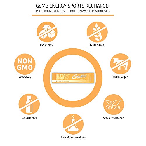 GoMo Energy® Sport Recovery Drink Mix | with Vitamin D3 + K2 + B Complex, Mineral Mix & Horsetail Extract | Sugar Free & Caffeine Free | Isotonic Energy Drink Powder Mix | Sports Recharge 30 Servings - Thumbnail 4
