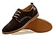 4HOW Men's Oxford Shoe Suede Leather Dress Tan US 11.5M (Clearnance)