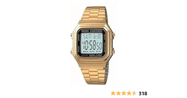 casio a178w gold