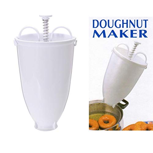 Highpot Doughnut Maker Mold DIY Donut Tool Kitchen Pastry Making Bake Ware (White) - Thumbnail 4