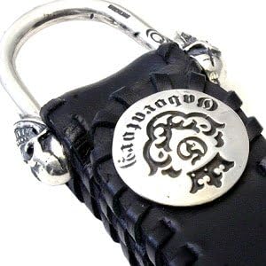 Amazon ガボラトリー ガボール Gaboratory Gabor ラージ レザー ベルトループ サイド ステッチ シルバー ミディアム スカル ガボラトリー ロゴ スナップ Gaboratory愛知県正規代理店 ジュエリー 通販