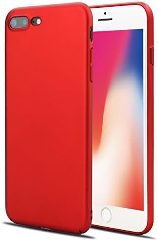 iPhone 7 Plus case,iPhone 8 Plus Case,OTOLIN Micro Matte &amp; Ultra Thin (0.6mm) and Full-Body Protective for 5.5" iPhone 7 Plus/ Iphone 8 Plus(Red)