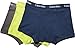 Calvin Klein Men's Underwear Cotton Classics 3 Pack Trunks, Grey Sky/Rebel/Intuition, Large