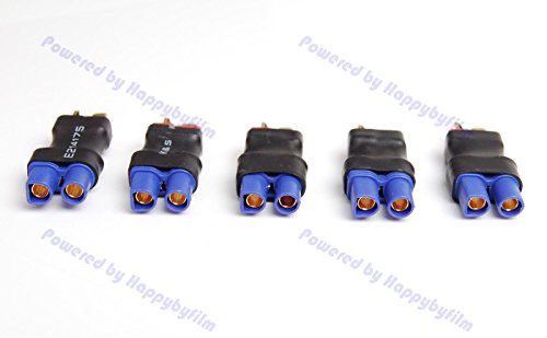 Lot (5) Female EC3 to Male T-Plug Adapter Connector RC Power Connector Adapter