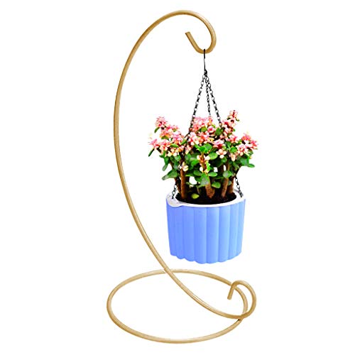 MOCOUM 10 Pack Ornament Display Stand, 9 Inch Tall Iron Glass Ball Ornament Holder Stand for Hanging Plants, Hanging Terrarium Stand for Christmas Wedding Ornament, Home & Office Decor (Yellow) - Thumbnail 4