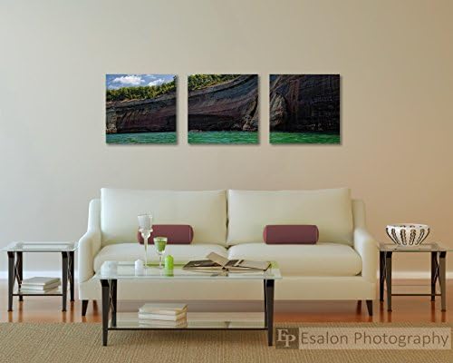 Kayaking on Lake Superior at Pictured Rocks National Lakeshore Michigan fine art print
