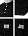 DANDYCLO Men's Henley Neck Casual Short Sleeve Polo Button T-Shirt