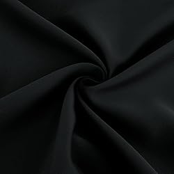 Diraysid Black Grommet Blackout Curtains for
