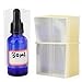 COQOFA 200 pcs PVC Heat Shrink Wrap Bands for 1oz 30ml Glass Dropper Bottles Sealer Clear Perforated