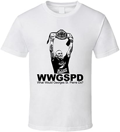 T-Shirt Bandit Georges St Pierre Fighter Wwgspd T Shirt L White