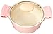 Neoflam Retro 1.5qt Non-Stick Ceramic Coated Casserole with Integrated Steam Vent Glass Lid, Heat Resistant Bakelite Handle, Saute Pot, Stockpot, Dutch Oven, Cookware for Pasta, Steam, Pink