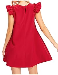 Romwe - Vestido para mujer de verano, playa, línea suelta