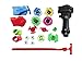 Icetek Sports Fusion Top Metal Master Rapidity Fight Beyblade with 4D Launcher Grip Set (7 Piece Set)