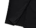 MUXXN Party Dresses for Women Classy Elegant 50s Prom 3/4 Sleeves Bodycon Midi Back Split Pencil Dress Black M