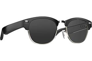 KONLEYA Smart Glasses, Bluetooth Sunglasses for Men Women, Sunglasses Built-in Mic&Speakers, Bluetooth 5.0 Glasses Open Ear with Blue Light Filter&Polarized Lenses