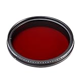 Fotga 55mm Six-in-One Adjustable Infrared IR Pass X-Ray Lens Filter 530nm to 750nm