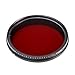 Fotga 55mm Six-in-One Adjustable Infrared IR Pass X-Ray Lens Filter 530nm to 750nm