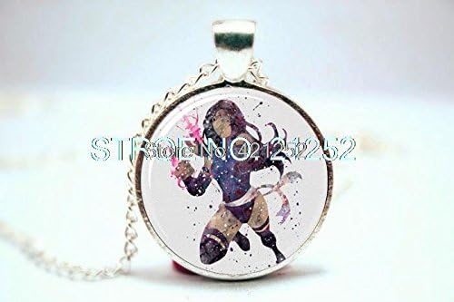 Pretty Lee 2015 Fashion Superhero Psylocke Elizabeth Braddock Art Print Necklace Glass Photo Cabochon Necklace Christmas gift