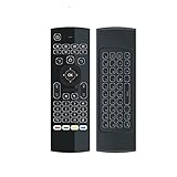 DroidBOX VIP V2 3-in-1 Backlight Remote Wireless 2.4Ghz Air-Mouse with QWERTY Keyboard for Android TV BOX, T8, TX2, TX3, Raspberry Pi, Minix, Fire TV, NVIDIA Shield