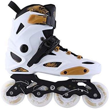 Roller blades LDM Adjustable inline skates Adult Beginners Flash Inline Skates, Men Women Breathable Skates Thicker Shoes Black, White (Color : White, Size : 44 EU/11 US/10 UK/27cm JP)