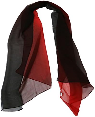 Aven Women Charming Silk Georgette Long Scarf Shawl Wrap
