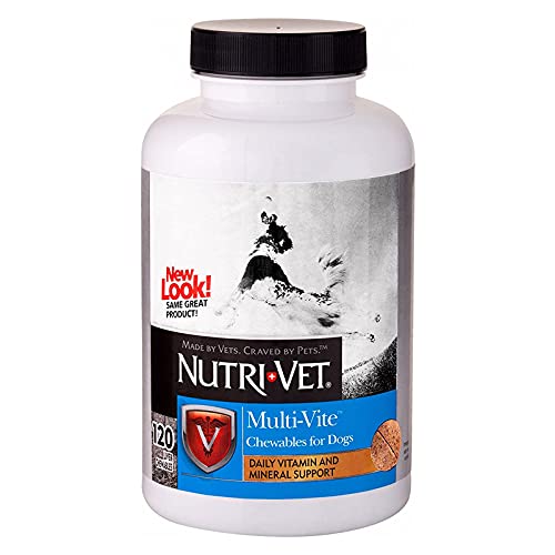 NutriVet MultiVite Chewables for Adult Dogs Daily Vitamin and Mineral Support to Help