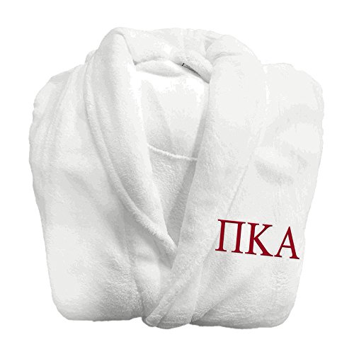 GreekgearGreekgear PI Kappa Alpha Pike Fraternity Lettered Bathrobe White