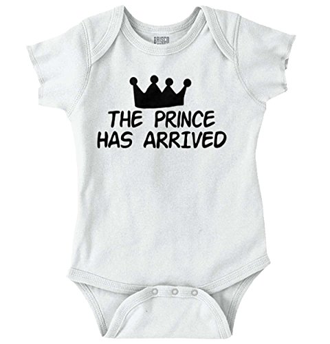 Prince New Parents Baby Shower Gifts Funny Saying Baby Onesie Bodysuit