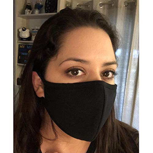 2 Pieces N95 N99 Dust Respirator Mask for Pollution, Smoke - Washable Reusable Comfy Face Mask - with Activated Carbon Valve Replaceable Filter for Men Women(2PCS Black)