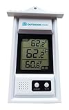 OutdoorHome Digital MIN/MAX Thermometer. Use Indoor Outdoor. A Weather Thermometer With Current Temp & Auto Sensor For Min/Max Readings.