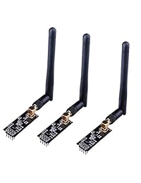 Módulo de transceptor inalámbrico de 3 piezas, módulo de transceptor RF, 2.4G 3,608.9 ft NRF24L01+PA+LNA SMA Antena para Raspberry Pi Arduino KY67