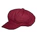 VBIGER Men and Women's Woolen Fedora Newboys Hat (Wine Red)