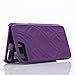 W7ETBEN for iPhone 8 Plus Case, Hidden Back Mirror Wallet Case with Stand Feature and Card Holder for Apple iPhone 7/8 Plus 5.5“ (Purple)