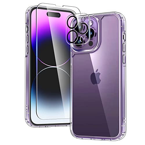 TAURI for iPhone 14 Pro Max Case, [5 in 1] 1X Clear Case [NotYellowing