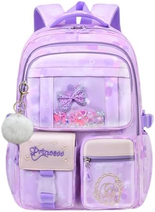 NIWEIYA Backpacks for Girls Cute School Bag Girls Bookbags Multi