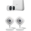 Arlo by NETGEAR Ultimate Home Security Camera System Kit. Indoor and Outdoor home monitoring kit (Contains 2 Arlo Pro 2, 2 Arlo Q) from Arlo Technologies, Inc